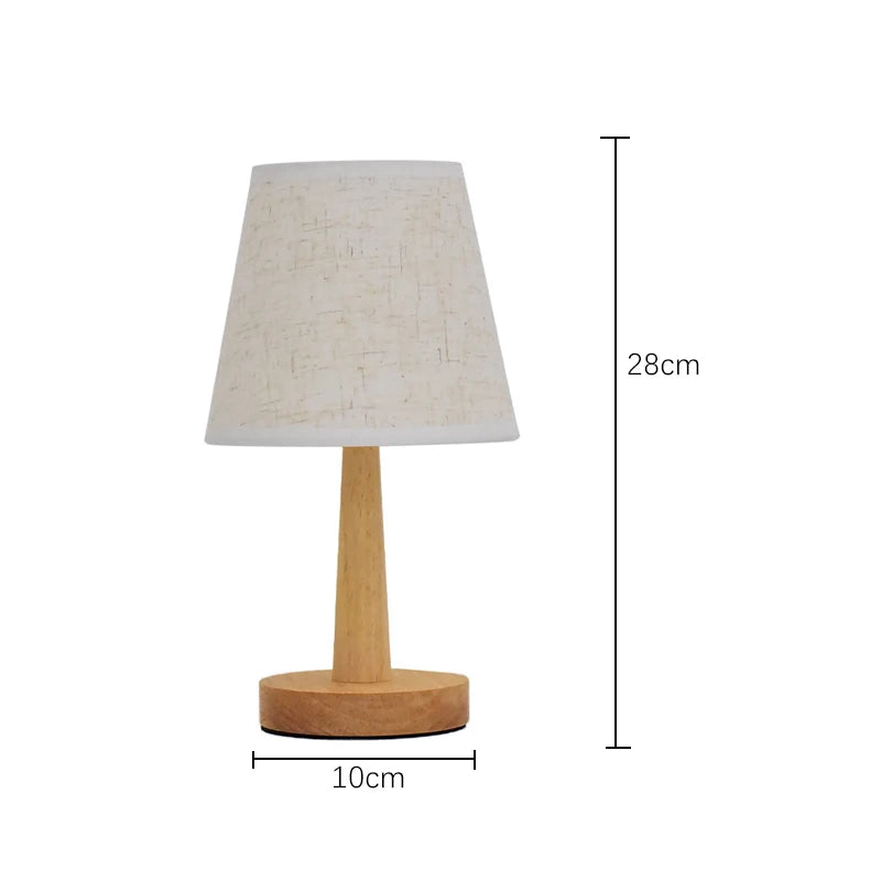 Lámpara de mesa LED, luminaria de iluminación interior para sala de estar, dormitorio, mesita de noche, decoración de escritorio, estilo retro japonés.