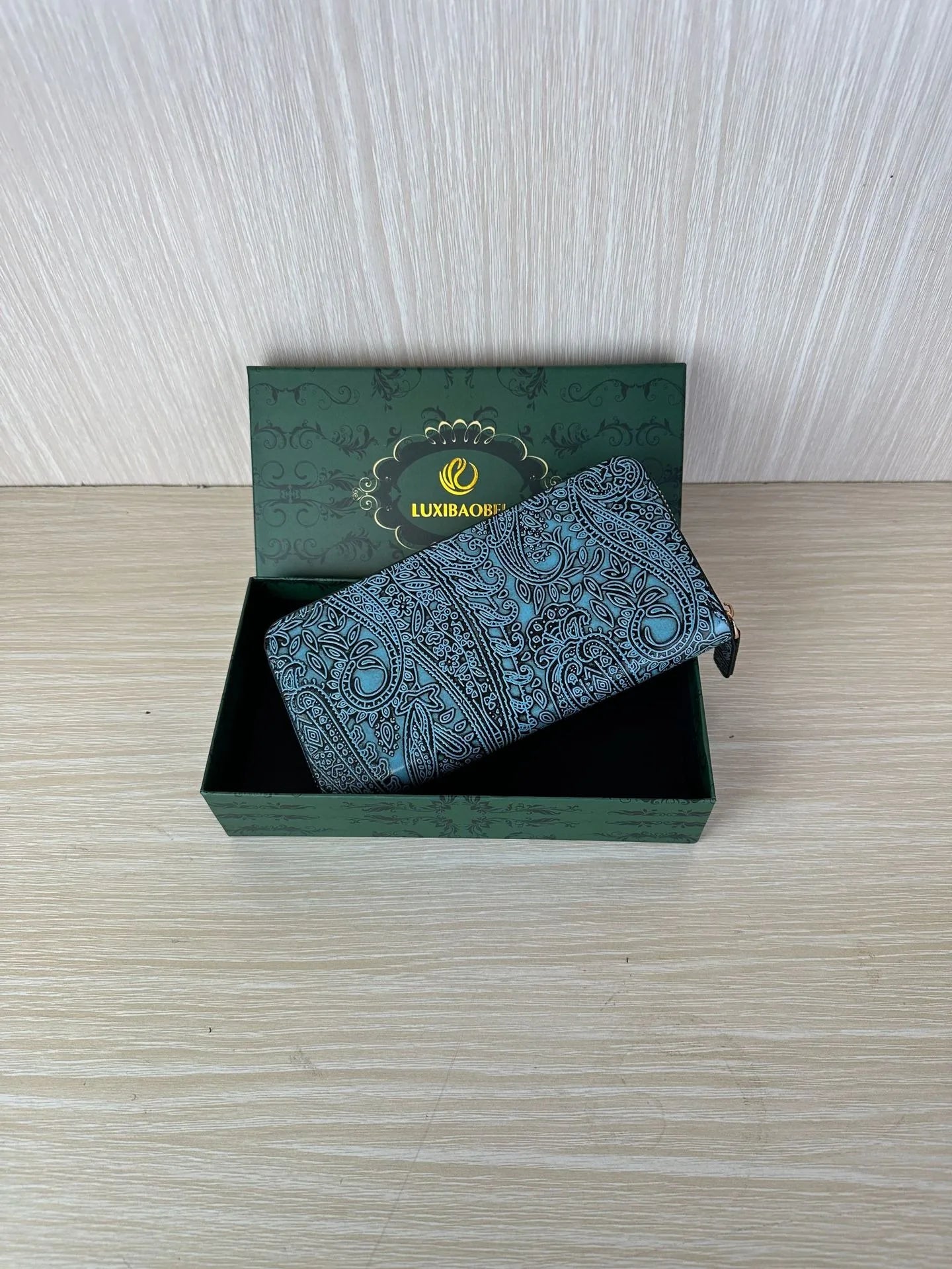 Cartera larga de lujo de diseño vintage, estilo bohemio, versátil, tarjetero, cartera multifuncional para mujer, estuche portátil para tarjetas.