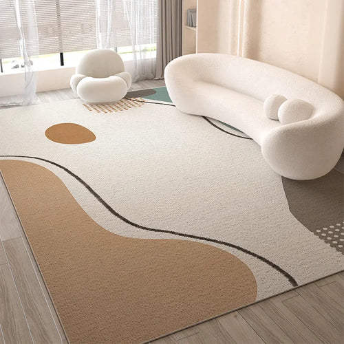 Alfombra de terciopelo cristal de estilo nórdico para sala de estar, dormitorio, cama, manta, sofá antiguo avanzado, luz, mesa de centro de lujo, manta