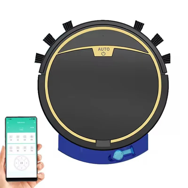 Nuevo robot aspirador inalámbrico inteligente multifuncional, súper silencioso, con función de aspiración, fregado y humidificación para uso doméstico.