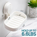 Jabonera TAILI para ducha, soporte impermeable para jabón de ducha, jabonera resistente sin necesidad de taladrar, para baño y fregadero de cocina.