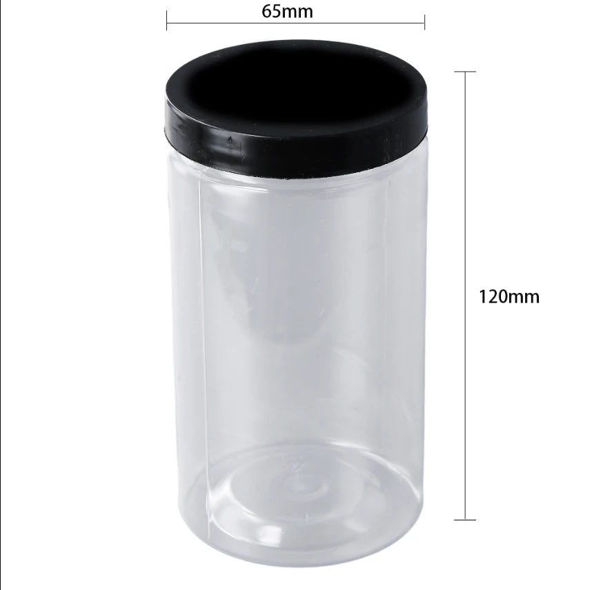 Lata transparente sellada con tapa, a prueba de olores de alimentos, envase de almacenamiento, botella para granos de café, condimentos, accesorios de cocina