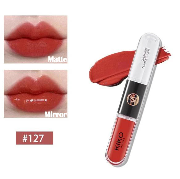 KIKO 3D Liquid Lip Glaze Brillo labial transparente Lápiz labial con efecto espejo Labios nutritivos, brillantes y voluminosos que no se desvanecen Maquillaje con pasta de frijoles y té con leche