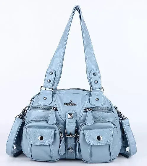 Bolsos de mano Angel Kiss para mujer, bolso tipo cartera con asa superior, bolso de hombro de PU, paquete de empanadillas, regalos, bolsos de hombro, bolso para teléfono y dinero