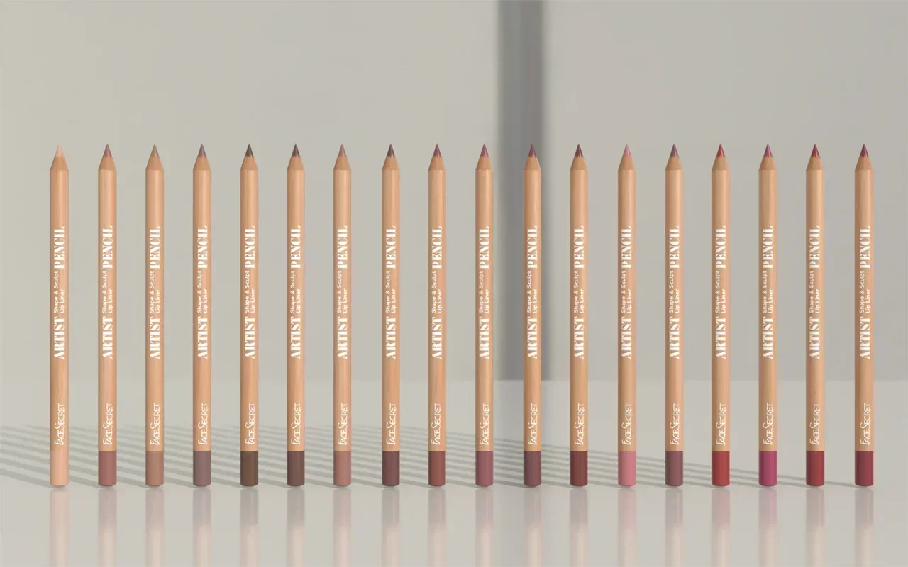Set de 6 delineadores de labios en formato lápiz, 6 colores, resistentes al agua y al sudor, no se desvanecen fácilmente, no se adhieren a la taza, color nude.