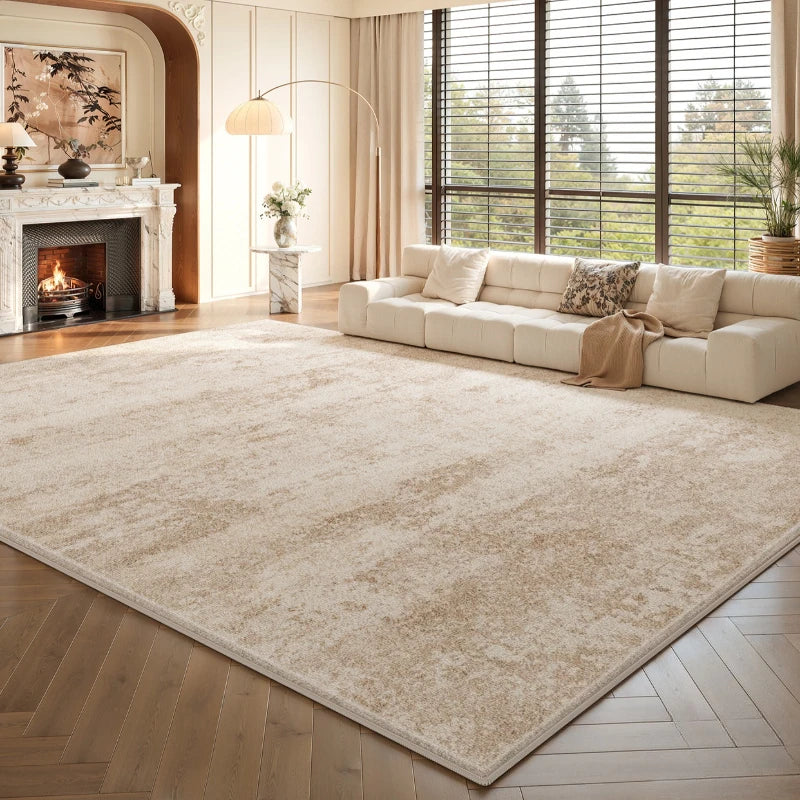 Alfombra de gran tamaño para sala de estar, alfombra gruesa y mullida de estilo moderno para dormitorio, alfombra suave y esponjosa para estudio, alfombra lavable para el hogar.