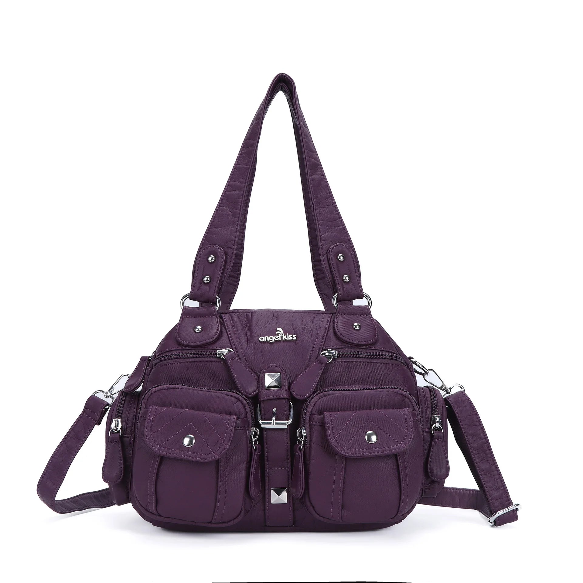 Bolsos de mano Angel Kiss para mujer, bolso tipo cartera con asa superior, bolso de hombro de PU, paquete de empanadillas, regalos, bolsos de hombro, bolso para teléfono y dinero