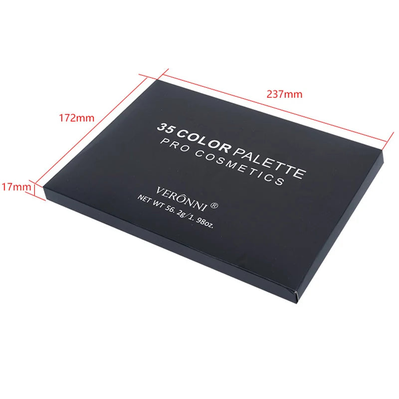 Paleta de sombras de ojos metálicas con purpurina de 35 colores, lentejuelas brillantes de diamante, maquillaje corporal y facial resistente al agua Maquillajes Para Mujer