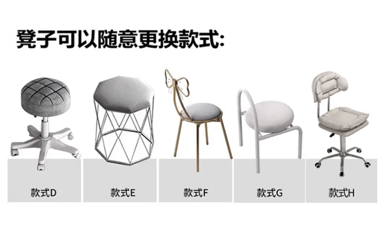 Cream Dust Collector Manicure Table With Lamp French Beauty Storage Nail Table Minimalist Aesthetic Table Ongle Salon Furniture