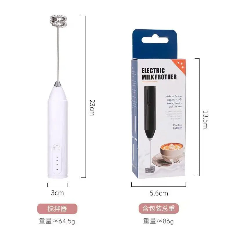 Máquina de espuma portátil Máquina de espuma de leche de mano de 3 velocidades Cafetera Batidora eléctrica Batidora de huevos Batidora de cocina