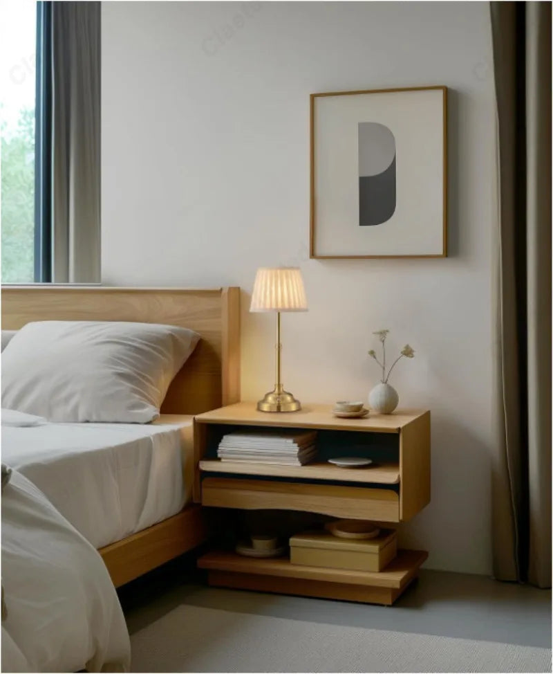 Lámpara de escritorio LED creativa con carga táctil y atenuación, lámpara de mesa de noche para dormitorio, iluminación ambiental pequeña de alta gama