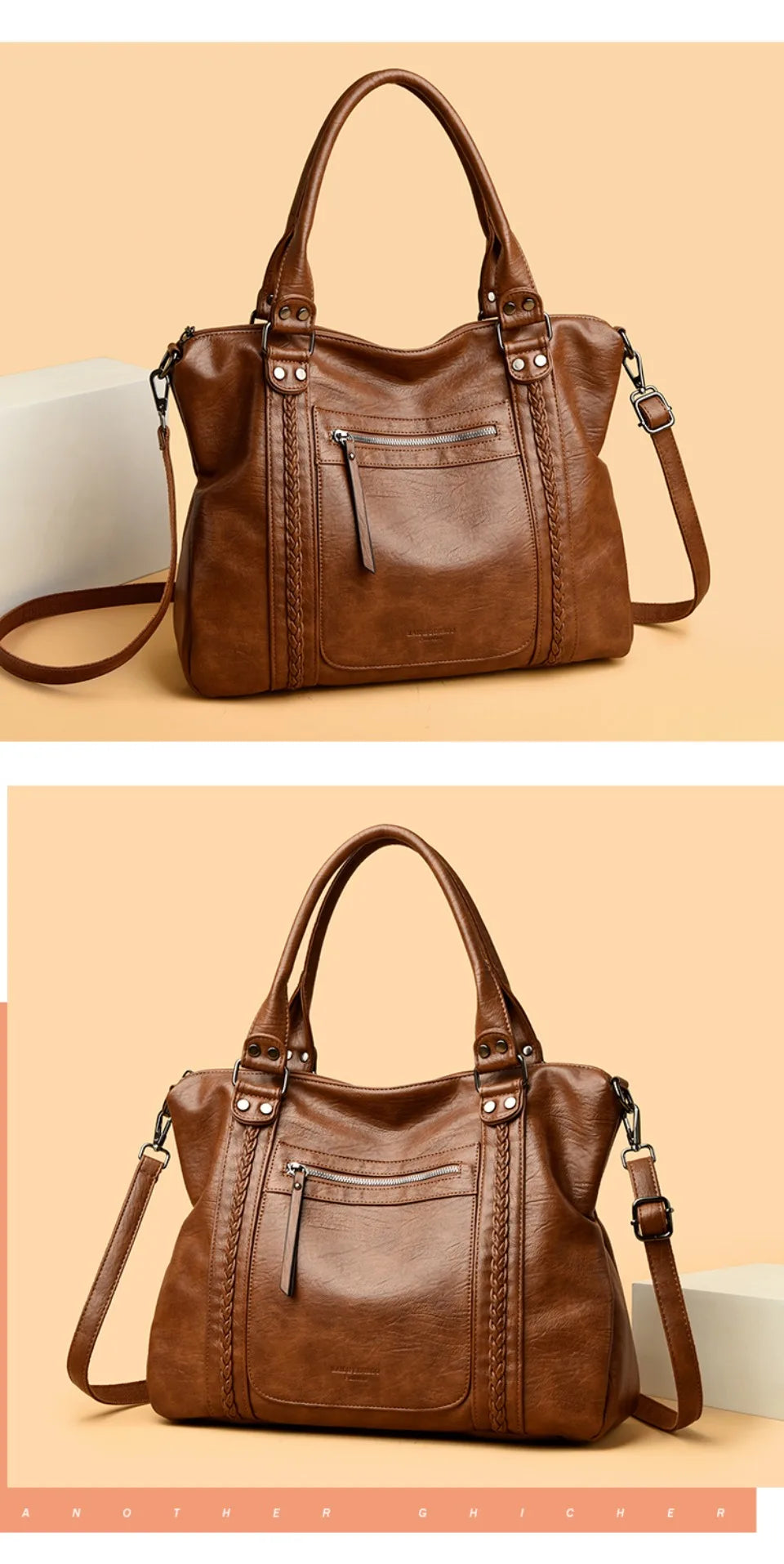 Bolsos de hombro y bandolera de piel suave de marca auténtica para mujer, bolsos de mano de lujo, bolsos de diseñador informales tipo tote y bandolera.