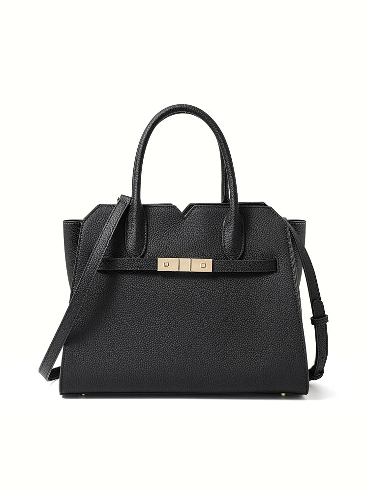 Bolso Birkin de lujo ligero de piel auténtica para mujer: nuevo estilo, gran capacidad, para llevar al hombro o en la mano.