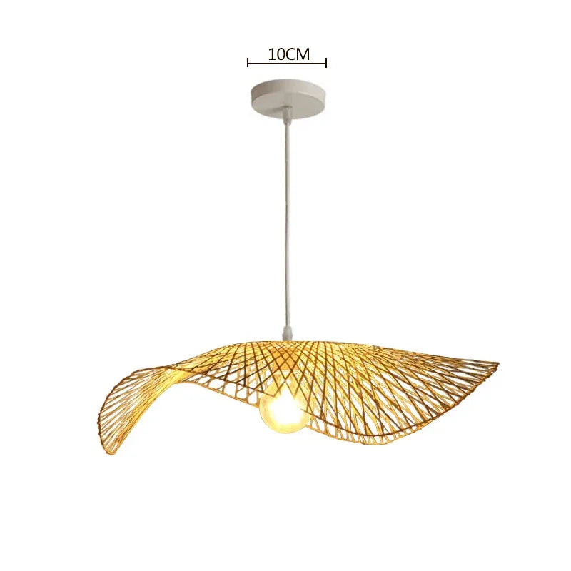 Lámparas colgantes de mimbre tejido de bambú, lámparas de ratán natural estilo rústico para cocina, sala de estar, comedor y decoración del hogar.