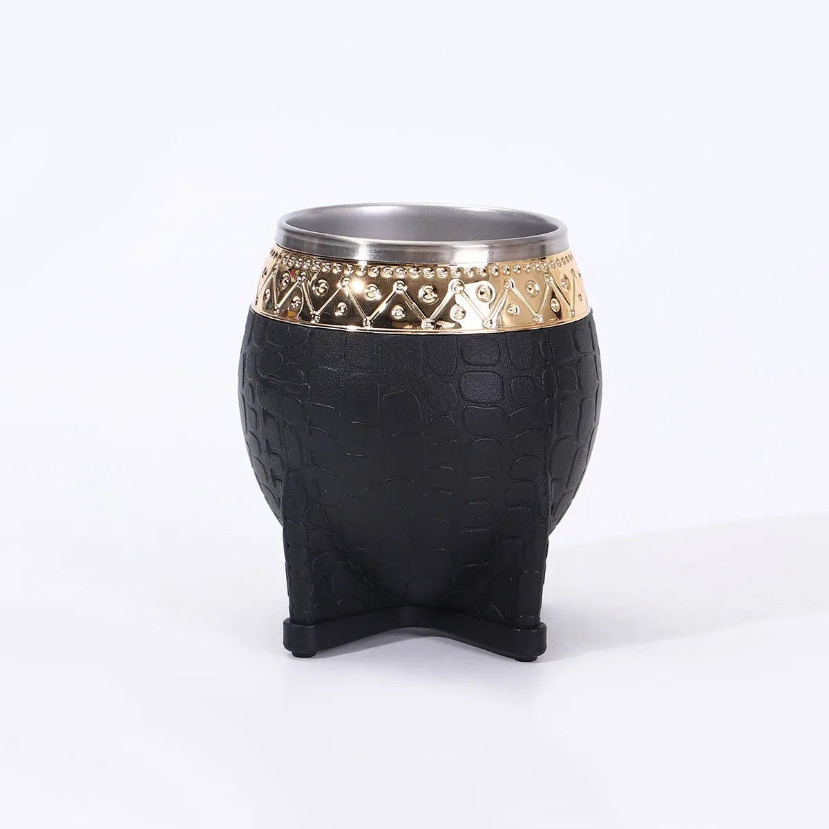 Mate aluminio con textura de cuero