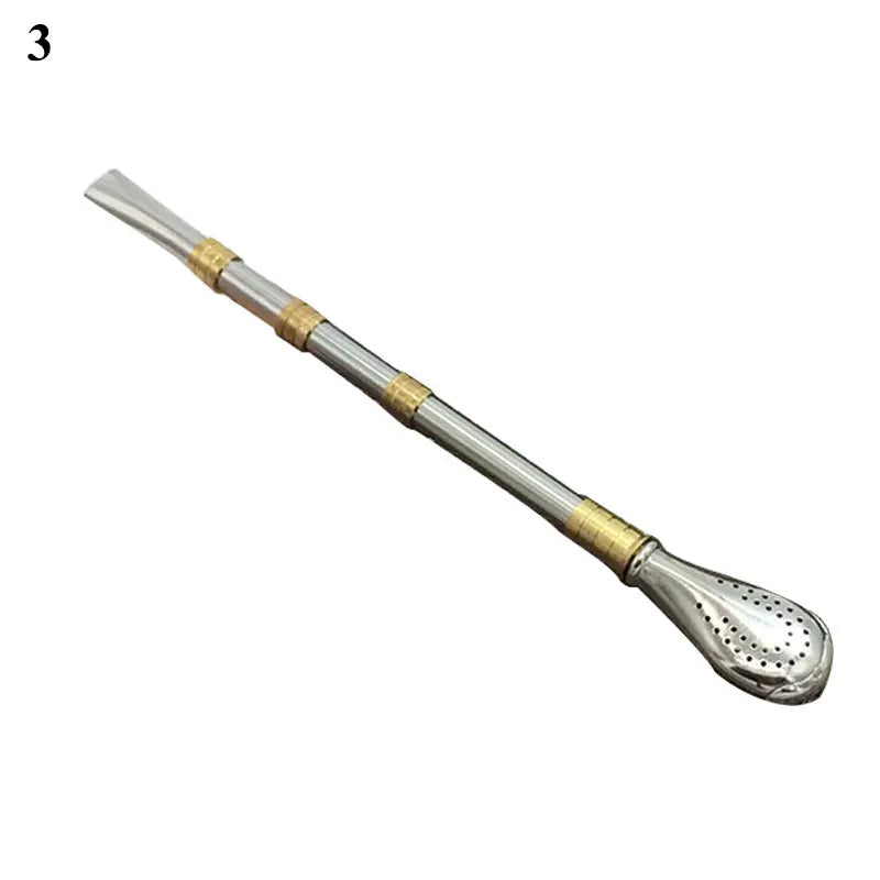 Pajita para beber,  vajilla de acero inoxidable, pajitas reutilizables de metal lavables, filtro de té, vajilla para cócteles y bebidas de bar.