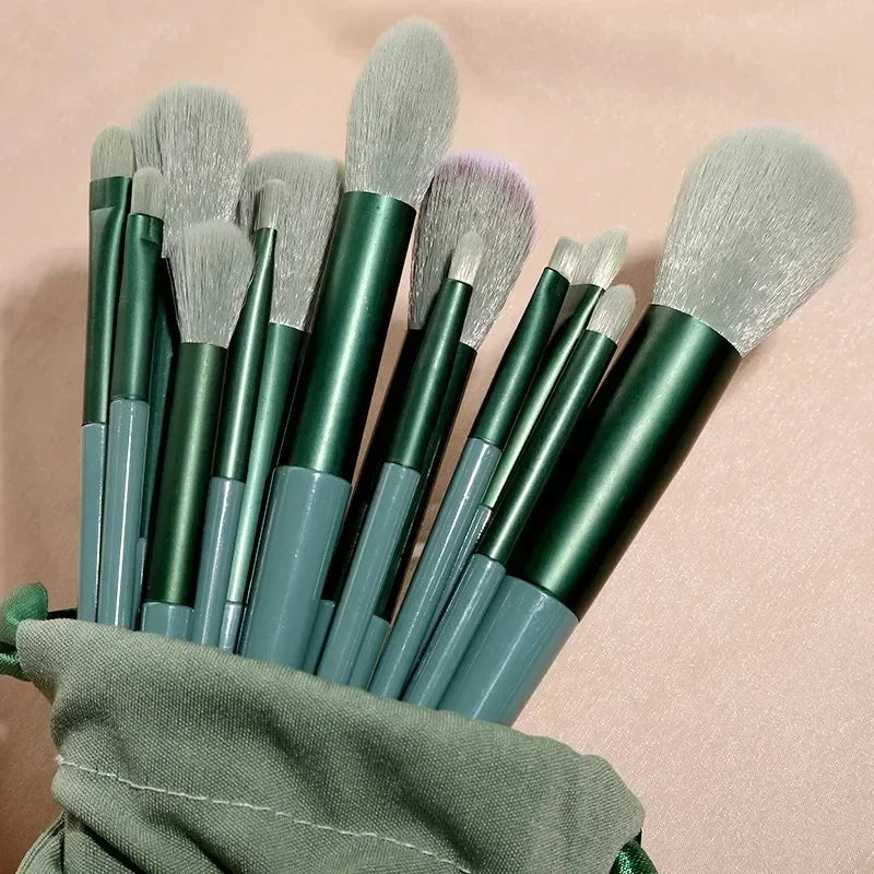 3/13/22 piezas Juego de herramientas de brochas de maquillaje profesionales Kits de herramientas de brochas de maquillaje para sombras de ojos, delineadores de ojos, brochas de cosméticos Maquiagem
