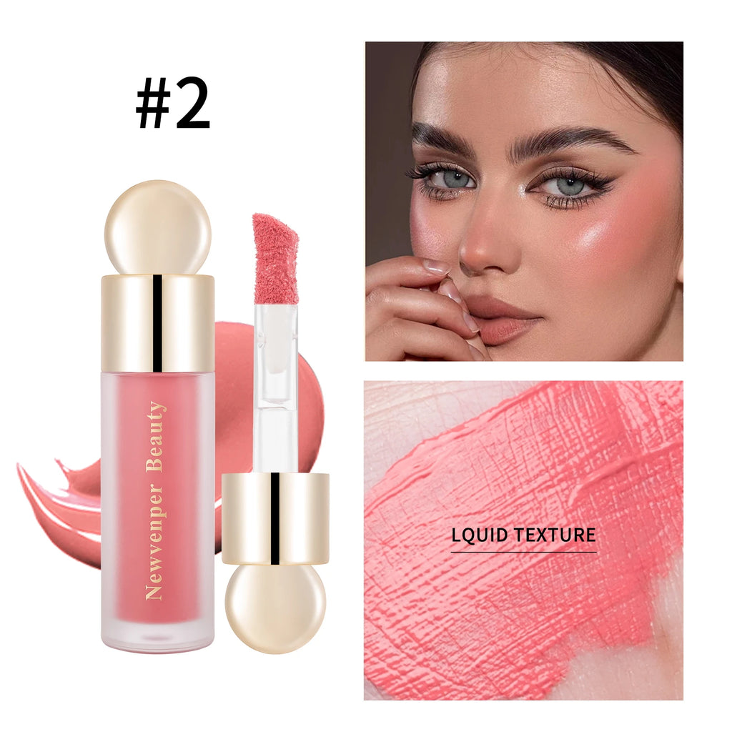 Iluminador líquido + Colorete líquido + Contorno líquido para rostro y cuerpo, acabado de alto brillo, maquillaje iluminador líquido de luminosidad natural.