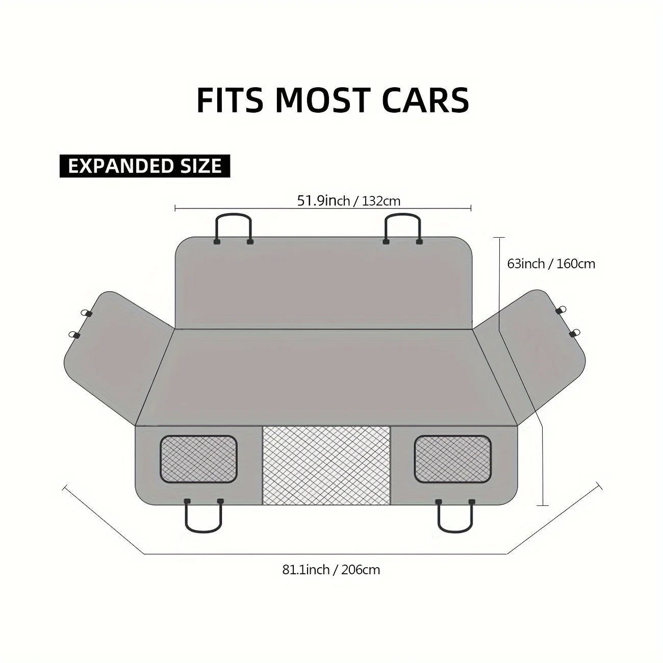 Funda para asiento de coche para perros, funda impermeable para asiento de mascotas tipo hamaca, resistente a arañazos, antideslizante, duradera y suave.