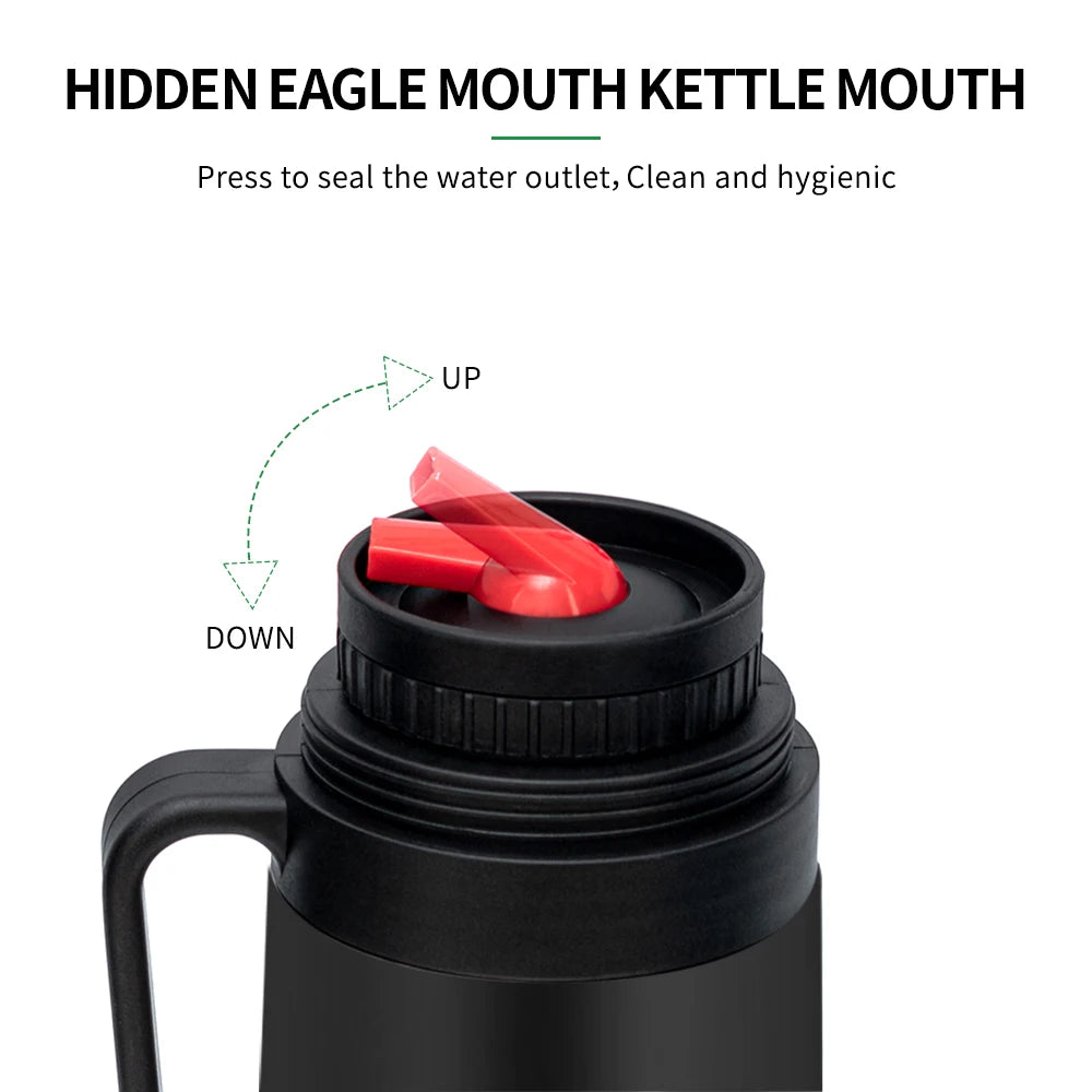 Kit completo de  mate negro: taza moderna de acero inoxidable para mate, termo, recipiente para yerba, juego de moldes para té, bombilla y pajita.