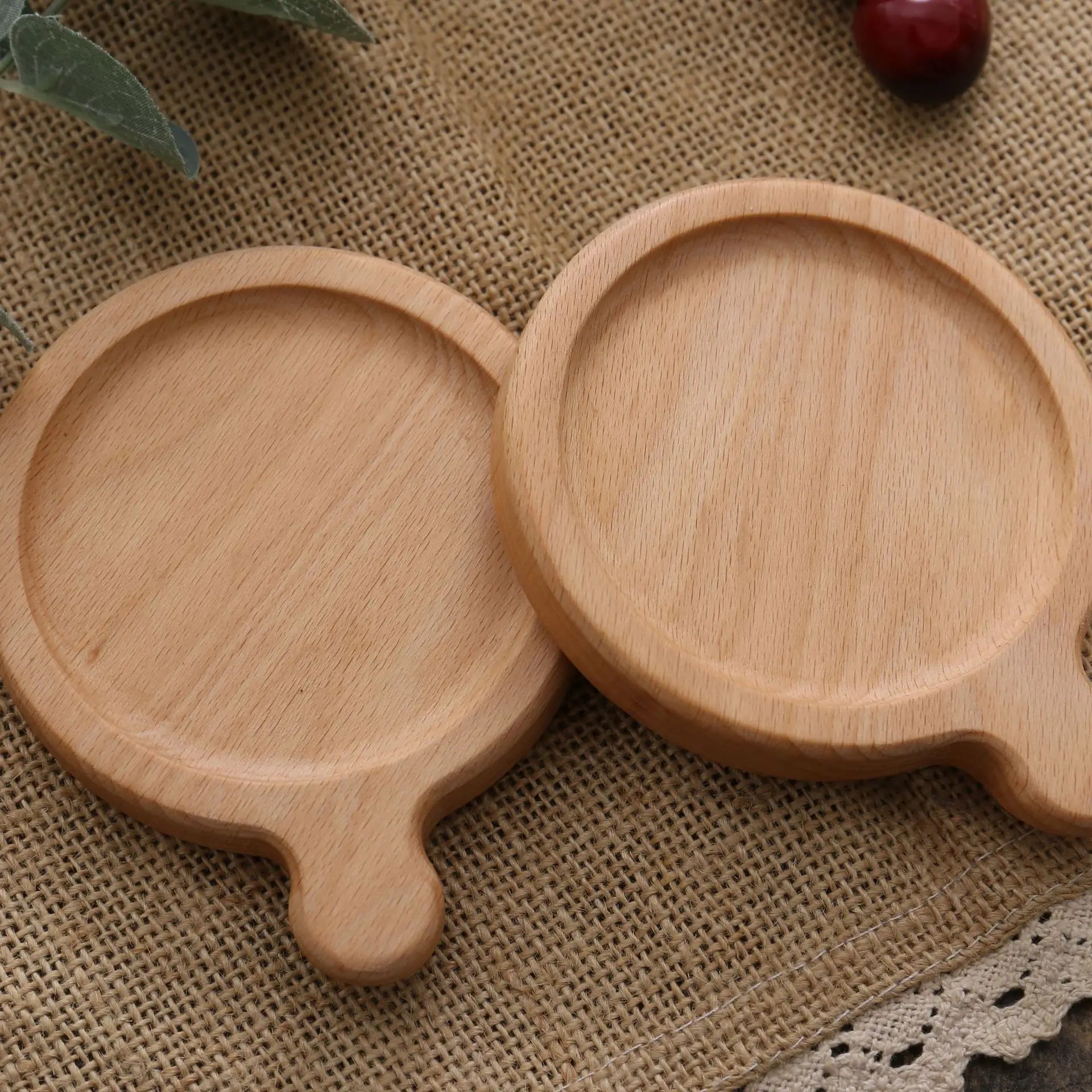 Posavasos de madera de nogal de 8,8 cm para vasos y tazas, salvamanteles redondos y cuadrados de madera, resistentes, para té y café.