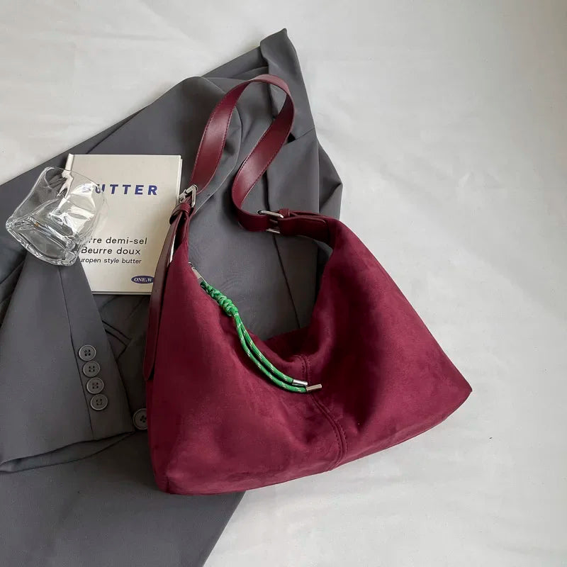 Bolsos Hobo de Piel PU de LEFTSIDE para Mujer, Bolso de hombro de invierno para mujer, Nueva Tendencia de Moda Coreana 2025, Bolsos y Carteras Y2K