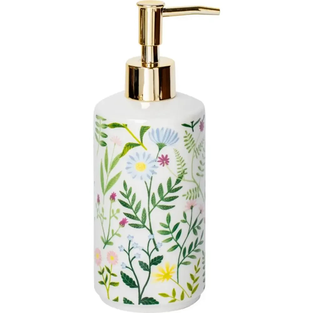 Dispensador de jabón de cerámica de 430 ml, moderno, vintage, marrón, contenedor de almacenamiento de líquidos, ahorra jabón, botella con bomba de loción creativa para el baño