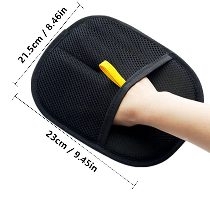 Guantes electrostáticos para eliminar el pelo de las mascotas Guantes de aseo para mascotas de doble cara Cepillo bidireccional de doble cara Artefacto de pelo adhesivo