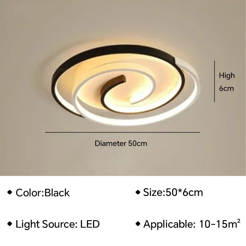 Lámparas de techo minimalistas nórdicas LED modernas tipo candelabro para decoración del hogar, ideales para cocina, sala de estar, comedor, dormitorio y recibidor.