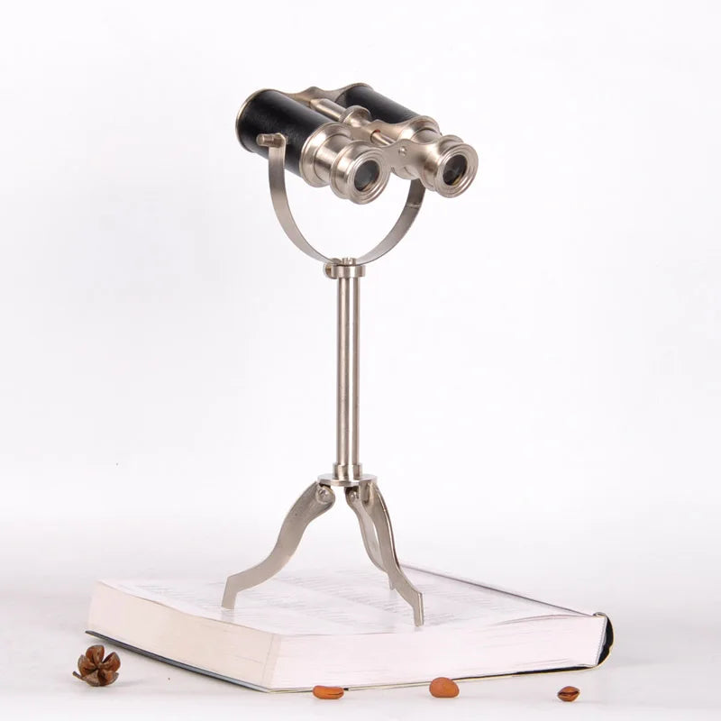Telescopio de cobre puro, decoración de estilo europeo, americano y francés, decoración clásica suave para villas, oficinas y salas de exposición.