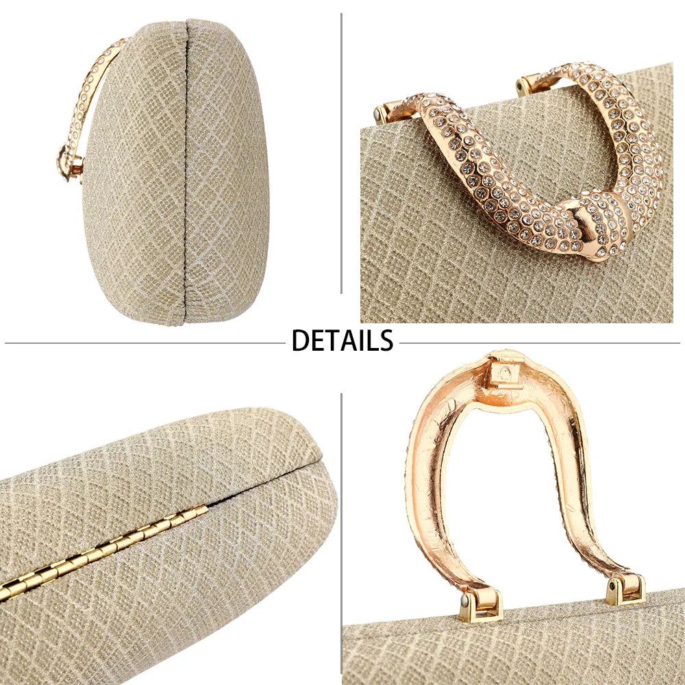 Bolsos de noche YYW para mujer, bolsos de mano de lujo dorados y bolsos de hombro con cadena, bolsos de mano, bolsos de fiesta con brillo, bolso de mano principal