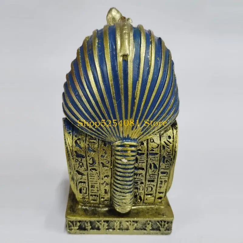 Figura de resina estilo retro de Cleopatra, faraona y ataúd del antiguo Egipto de AXYC.