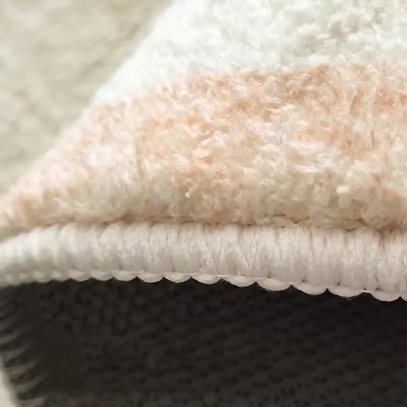 Alfombra elegante y sencilla para sala de estar, de fácil mantenimiento, resistente a la suciedad, con textura de terciopelo grueso y duradera. Alfombra para el hogar.