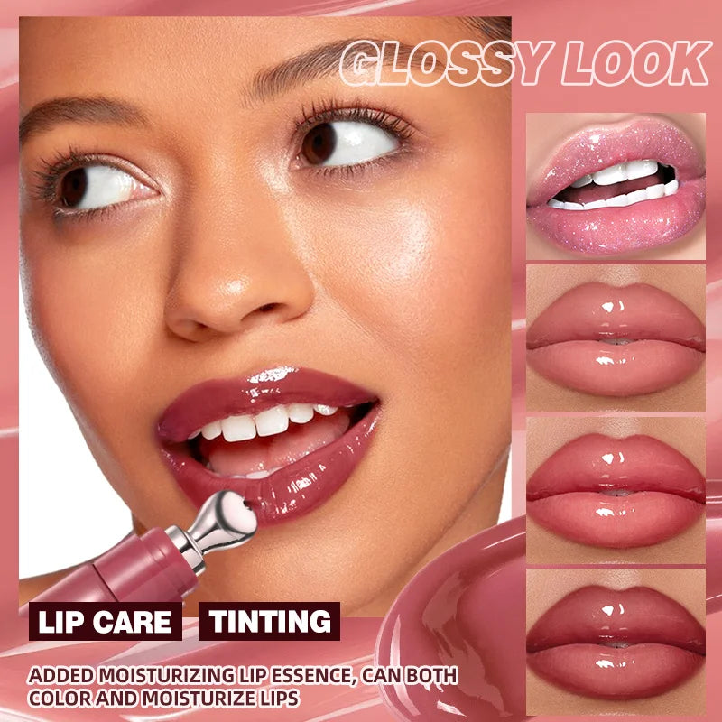 Loción labial hidratante Esencia Brillo labial voluminizador Brillo labial hidratante y natural para mujer Brillo labial hidratante