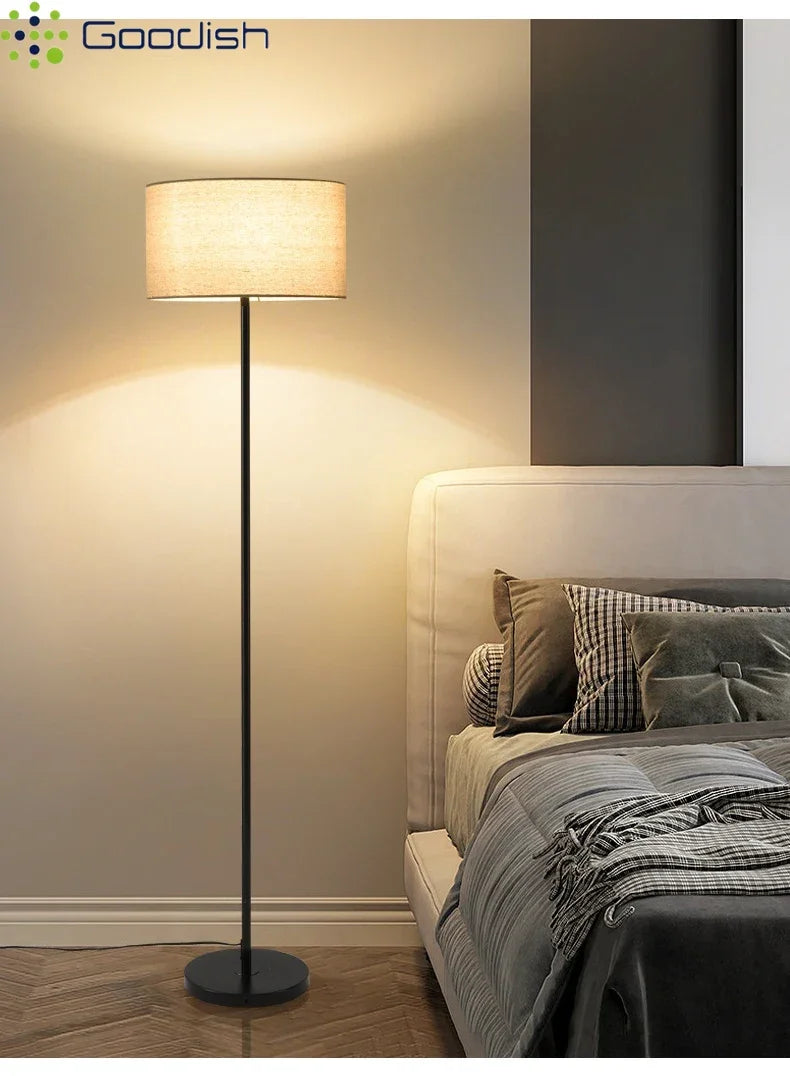 Lámparas de pie LED de estilo retro Wabi-sabi japonés con interruptor de pie para crear un ambiente acogedor. Lámparas de araña para dormitorio y decoración del hogar.