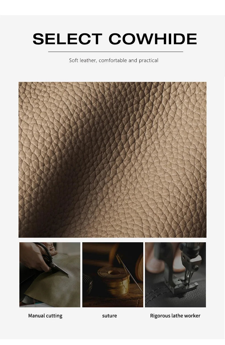 Bolso Birkin de lujo ligero de piel auténtica para mujer: nuevo estilo, gran capacidad, para llevar al hombro o en la mano.