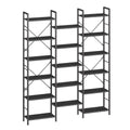 Librería, estantería de pie con 17 estantes, espaciado ajustable, estantería para libros con estructura metálica, para sala de estar o dormitorio.