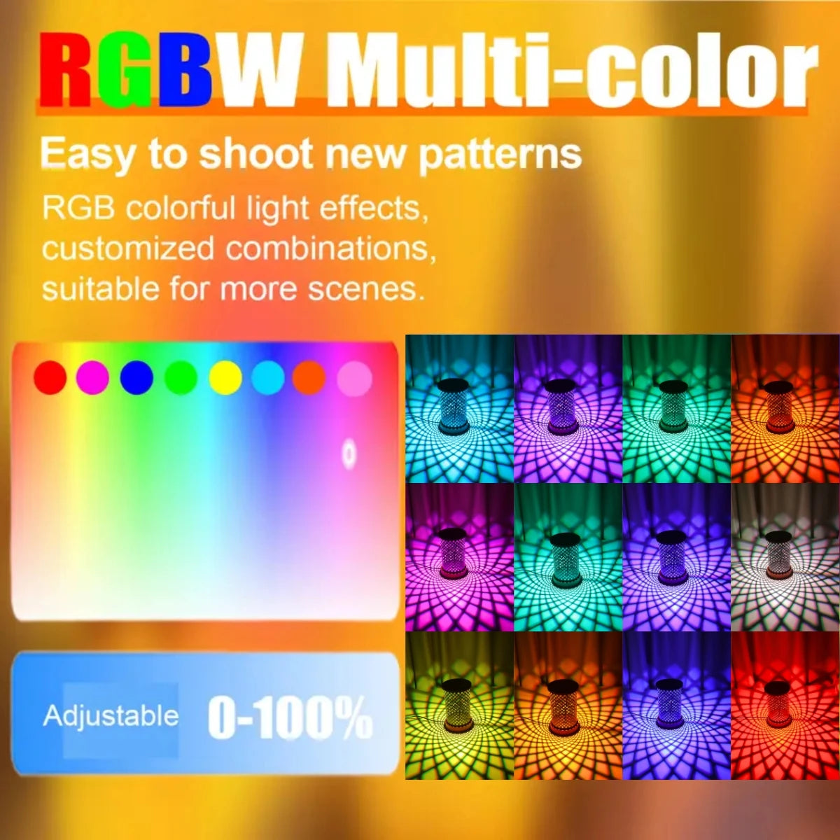 Lámpara de noche ambiental creativa RGB de 16 colores con luz y sombra, lámpara USB para oficina, dormitorio, mesita de noche, luz ambiental romántica regulable.