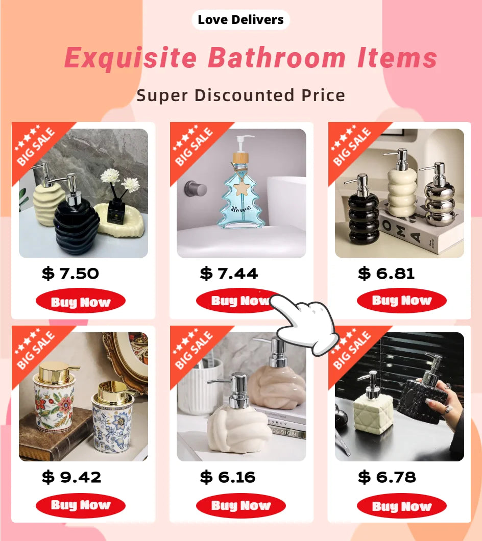 Dispensador de jabón líquido de 300 ml con dosificador de presión, botella separada, accesorios de baño, dispensador de champú y gel de ducha de cerámica para el hogar.