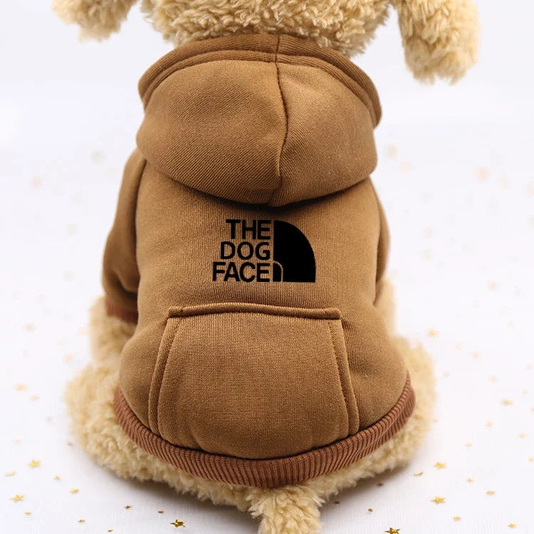 Suéter de otoño e invierno, estilo vaquero, con bolsillo, ropa para dos patas, ropa deportiva para mascotas, ropa para perros y gatos, suministros para mascotas