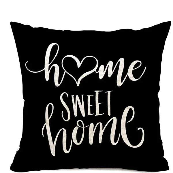 Funda de almohada de lino con estampado geométrico en blanco y negro para sofá o sofá. Decoración para el hogar. Se puede personalizar para ti. Tamaños disponibles: 40x40, 45x45, 50x50 y 60x60.