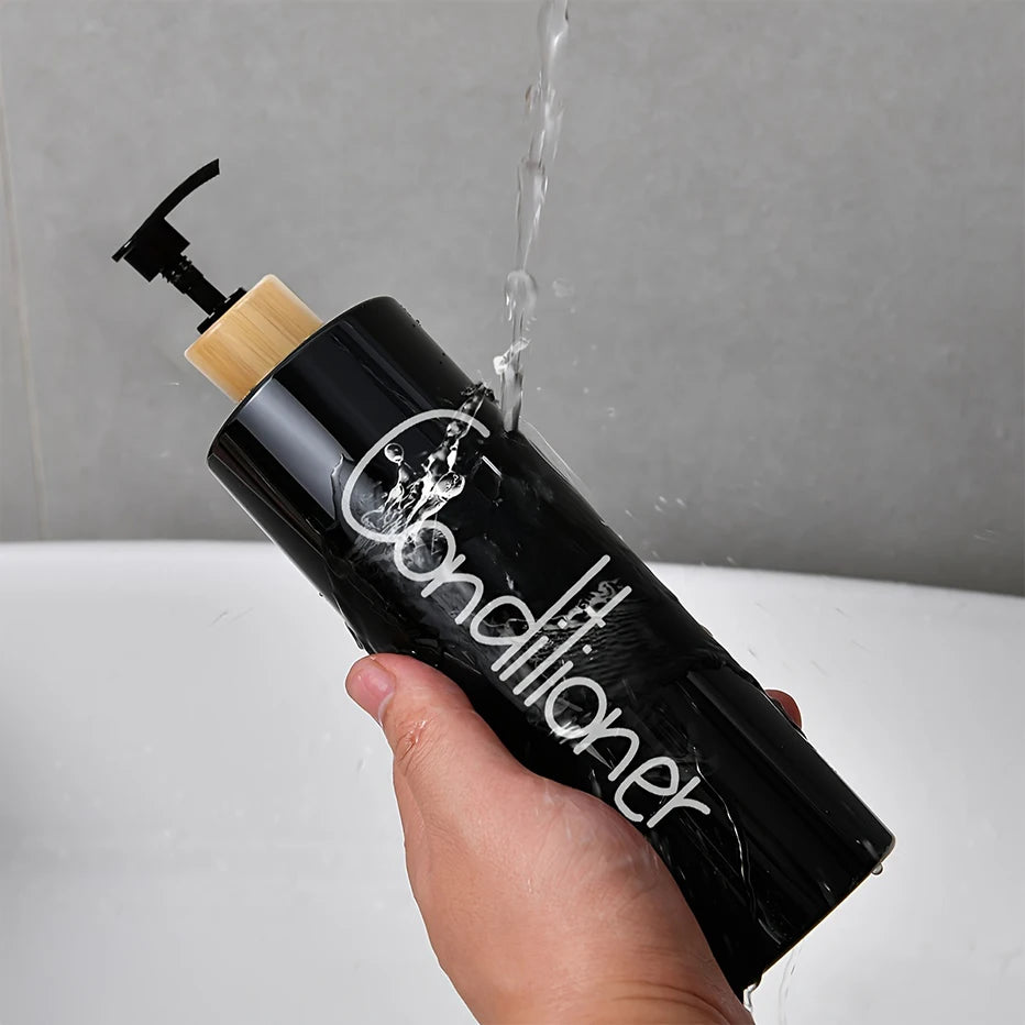 3 dispensadores de jabón para baño, reutilizables, con bomba manual, para gel de ducha y champú.