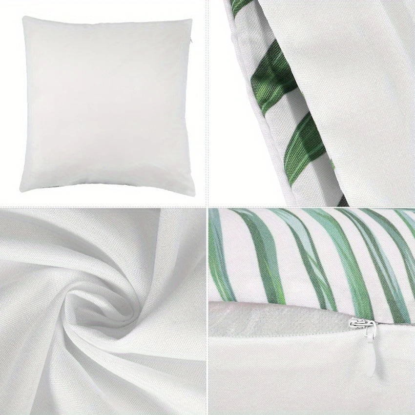 Funda de almohada con estampado abstracto de elementos naturales para dormitorio, sala de estar, sofá, decoración del hogar. Funda de cojín de poliéster con cremallera.