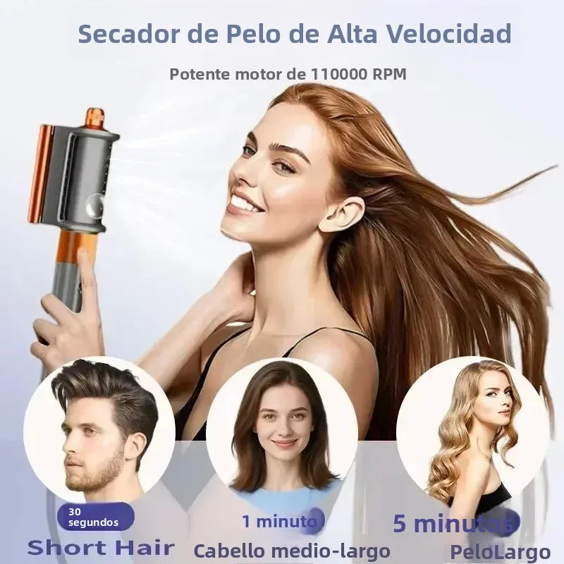 Estilizador de cabello multifuncional 6 en 1 SenCiciMen: rizador, cepillo de aire caliente, rizador de barril, secador de pelo profesional para cabello rizado.