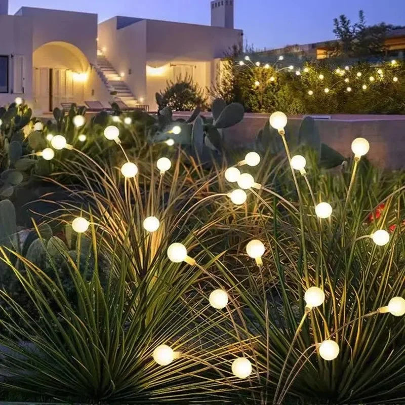 Luces solares tipo luciérnaga de 6/8/10 litros, impermeables, para decoración de exteriores, jardín y paisajes. Ideales para decoración festiva.