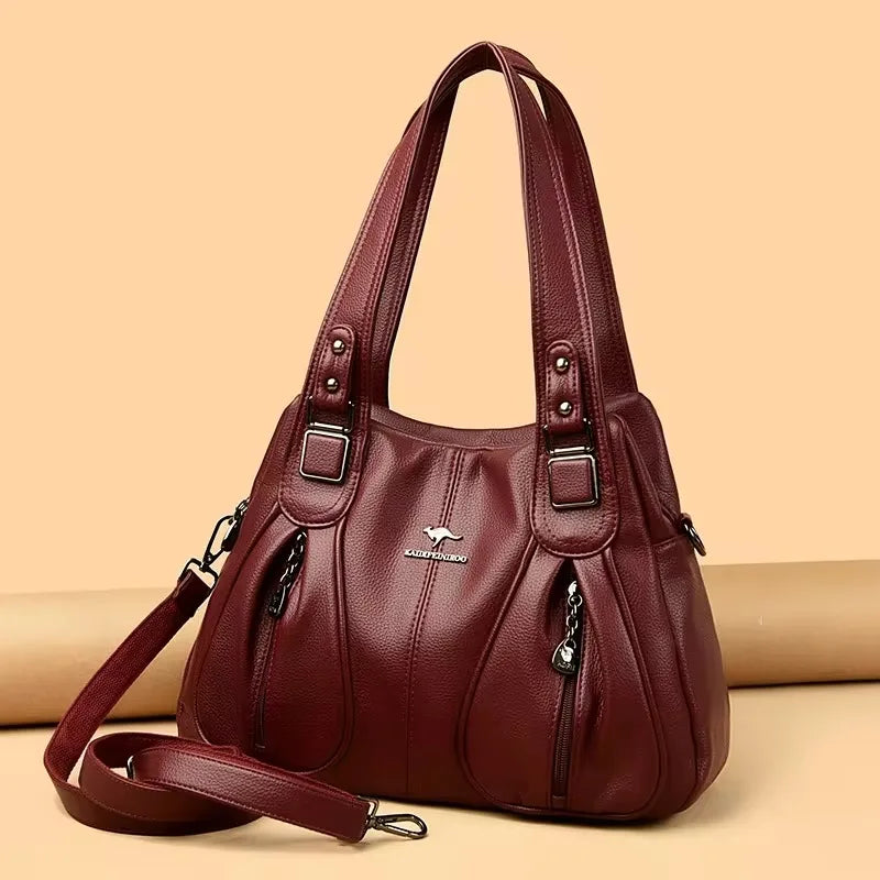 Bolso de mano de lujo con estampado de moda, gran capacidad, piel suave, bolso bandolera para mujer, bolso de hombro/bandolera, bolso de mano de diseño para mujer, bolso de mano informal.
