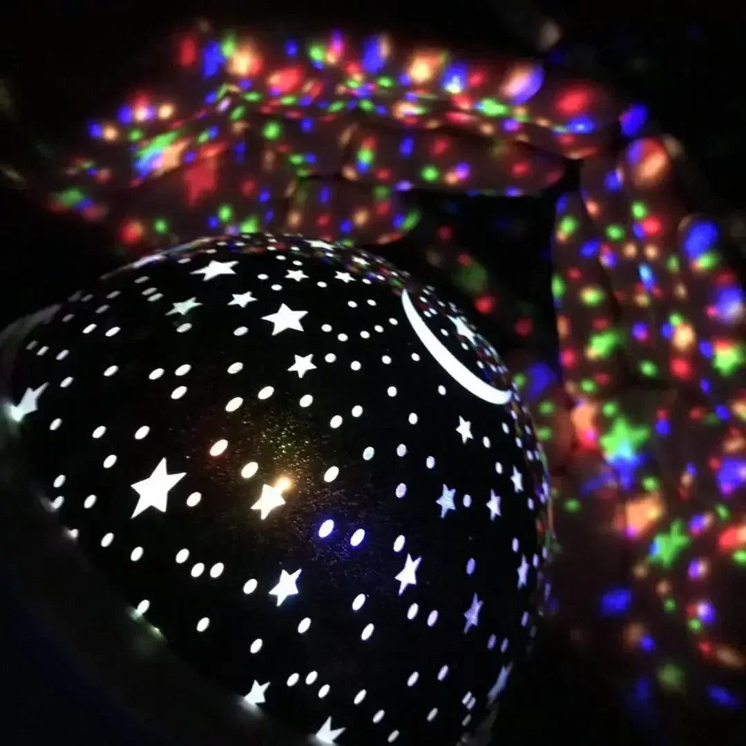 LED Starry Night Light Auto Rotating Pattern 500mAH Lithium Battery Starry Night Projection Light for Bedroom Decoration