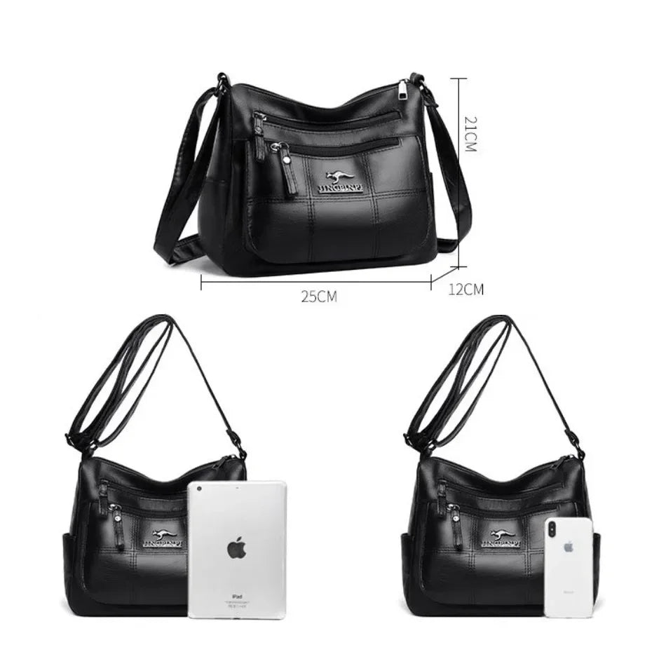 Bolso de mano de lujo con estampado de moda, gran capacidad, piel suave, bolso bandolera para mujer, bolso de hombro/bandolera, bolso de mano de diseño para mujer, bolso de mano informal.