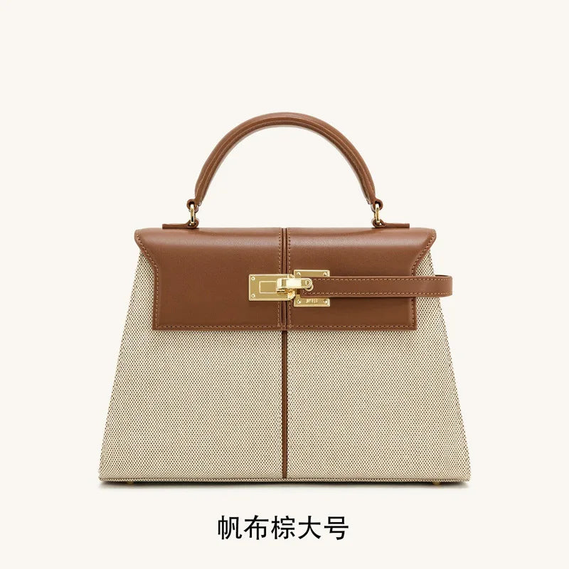Bolso trapezoidal JW PEI, nuevo estilo, piel auténtica, bolso de mujer, alta gama, versátil, bandolera, a la moda, estilo exclusivo.