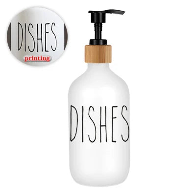 Dispensador de jabón líquido para platos de 500 ml, recargable, para baño, jabón de manos, champú, gel de ducha, líquido, subbotellado, accesorios de cocina.